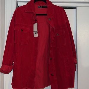 Zara NWT red shacket